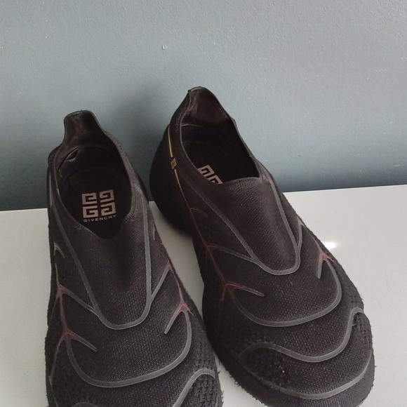 Givenchy Black Knit Slip On Sneakers Athletic Shoes Mens Size 9 US - Picture 6 of 10